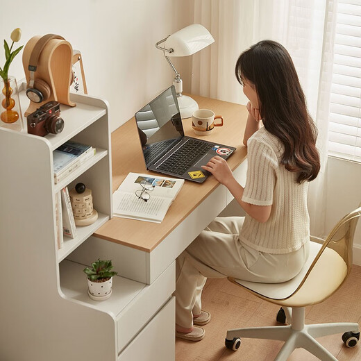 Lin's Home Schreibtisch Studie Schreibtisch Computer Schreibtisch Teleskop Schreibtisch Bücherregal integrierter Schlafzimmer Make -up Schreibtisch Büro Schreibtisch OV1V Dusk Ins Wind Desk
