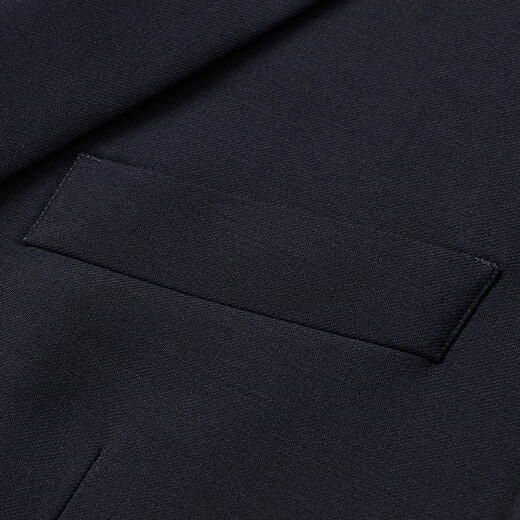 Qipai Wool Suit Men's Suit Spring and Summer New Style Wool Business Suit Dress 1080 127C7108C-Navy 46 (170)