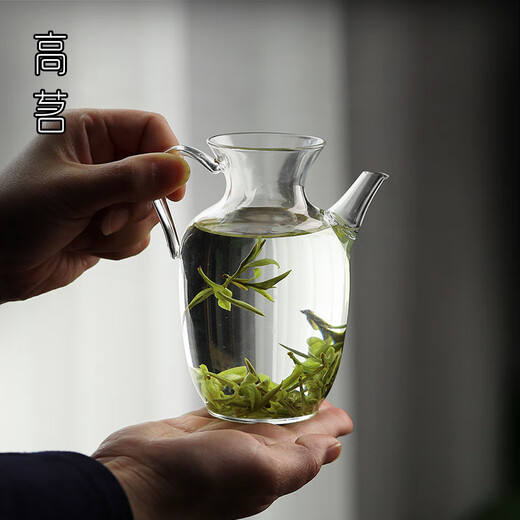 Gaoming Gaoming green tea teapot imitation Song Dynasty glass transparent holding pot Song Dynasty pot Kung Fu one person small teapot tea household tea cup