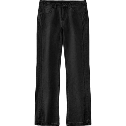 Big Mouth Monkey (Paul Frank) American Fashion Jeans Autumn New New Loose Lloped Pantalones de patas ancho Versátiles versátiles de calles High Street 9901 Negro [Auténtico oficial] L [recomendado 120-140Jin [Jin equivale a 0.5 kg]]