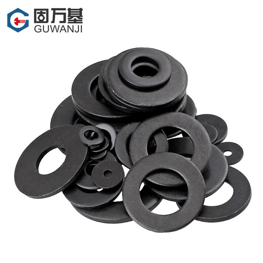 GUWANJI Grade 8.8 Black Flat Washer Circular Washer Increased Gasket Metal Washer Washer Thickened Flat Washer National Standard M16*30*3 (10 pieces)