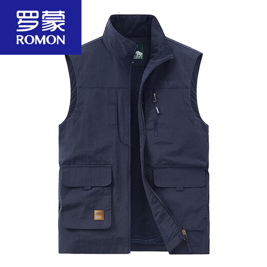 Romon Vest Men's New 2025 Spring и осень-лето много кармана-жилетки.