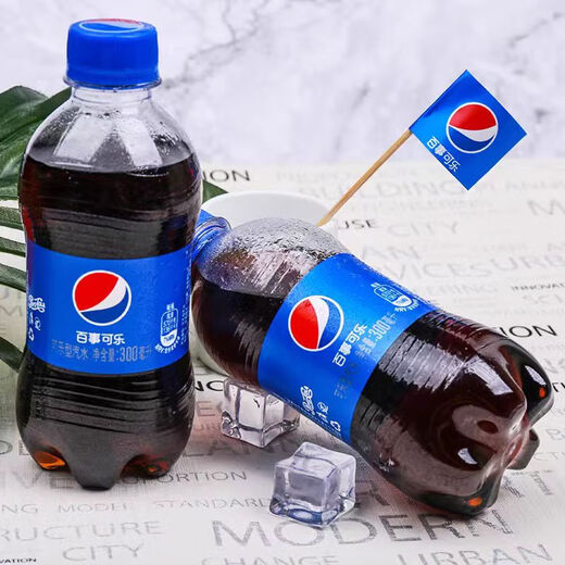 Pepsi-Cola carbonated beverage mini bottled soda 300ml to quench your thirst and drink delicious summer carbonated water drinks soda stock Pepsi-Cola 300ml*6 bottles 6 bottles
