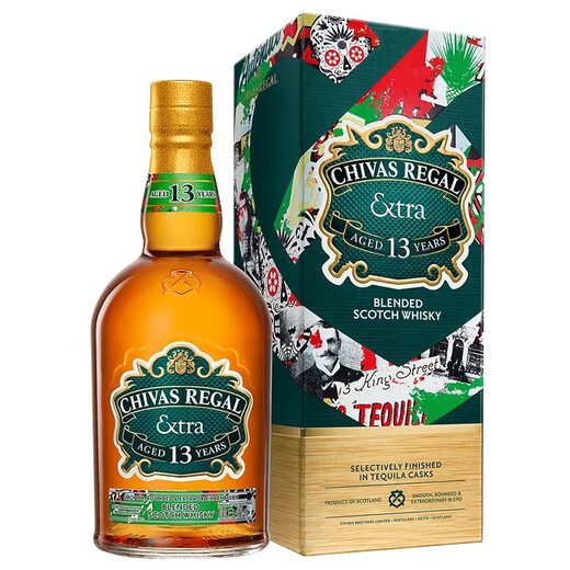 Productos con licencia de Chivas Regal con código QR Scotland Whisky mezclado importado de la empresa del Reino Unido y la compañía de licores PERNOD Riga Chivas TEQUILA BARREL 500ml 1 Botella