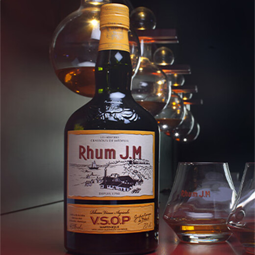 嘉冕（Rhum J.M）【原瓶进口】法国马提尼克岛农业朗姆酒洋酒调酒基酒 嘉冕法式VSOP朗姆 700mL