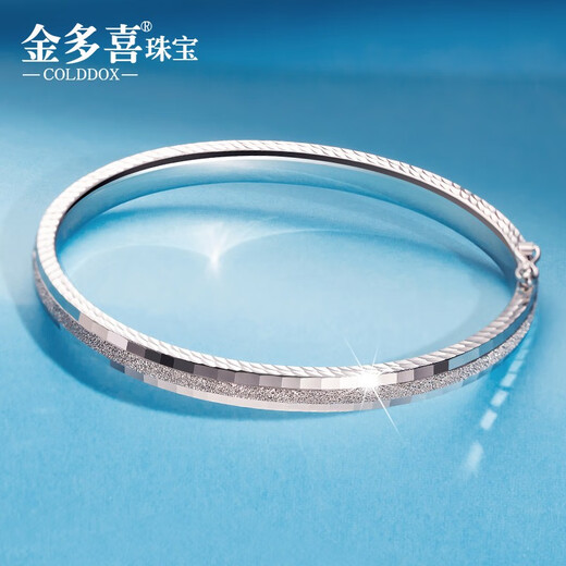 Jin Duoxi Jewelry Platinum Bracelet Women's Platinum Bracelet pt950 Love Journey Bracelet Semi-solid Oval Concubine Bracelet 54mm Approximately 8-8.2 grams Approximately 3.5mm