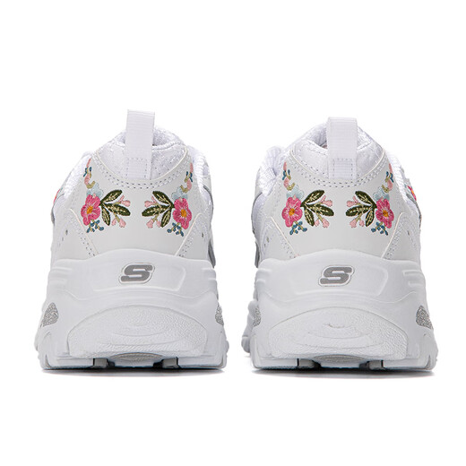斯凯奇（Skechers）女鞋 时尚潮流熊猫鞋通勤出行休闲鞋轻便舒适透气缓震运动鞋 11977-WHT 35