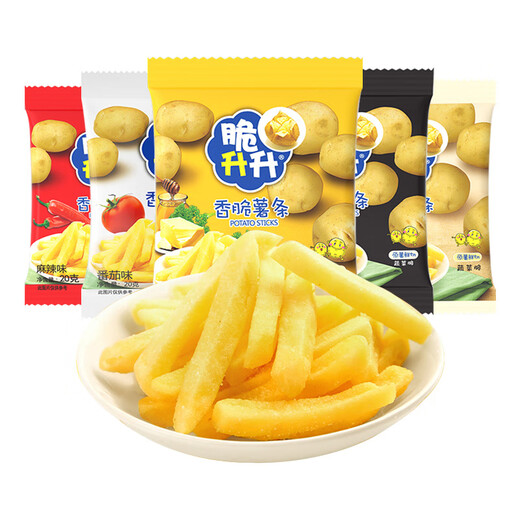 Crujiente Shengsheng Mantequilla De Miel Papas Fritas Originales Cortadas Sabores Mixtos Papas Fritas Bocadillos Comida No Inflada Bocadillos Sabores Mixtos 20g * Paquete De 5