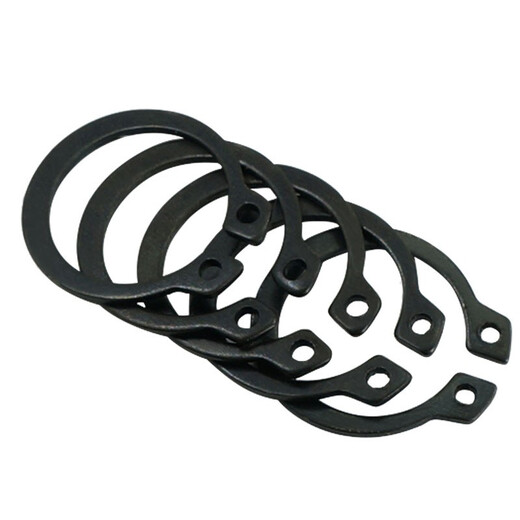 Lu Huichang 304 stainless steel shaft retaining ring C-type black elastic snap ring boxed external circlip spring shaft snap hole E-type card set plastic box set fifteen grids (black external card)