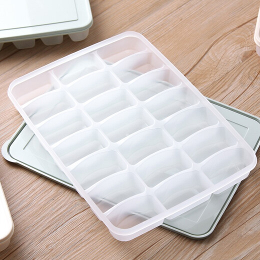 LOCK&LOCK Large Capacity Dumpling Freezer Box Storage Box Set Dumpling Box Dumpling Quick Frozen Box Wonton Box Mint Green