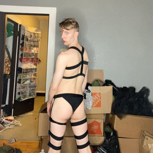 Jiangzhong livraison privée sous-vêtements pour hommes string SM une pièce collants de bondage GAY bar gay disco pantalon de bondage noir sexy taille unique