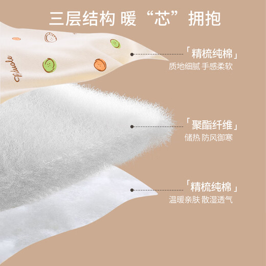 Biduole newborn baby quilt, autumn and winter pure cotton baby quilt, thickened removable quilt, spring and summer thin bag sheet, medium thick quilted - spring and autumn - yellow / about 15-25