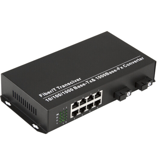 Tanghu TH-F00832 optical 8-electric Gigabit POE fiber optic switch + 2 Gigabit SC fiber port