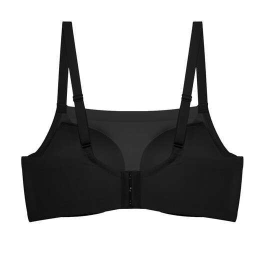Fenyi small breasts push up to make the cup bigger, no steel ring, thin upper part, thick lower part, anti-exposure tube top, adjustable underwear bra 8246, black 70B/32B
