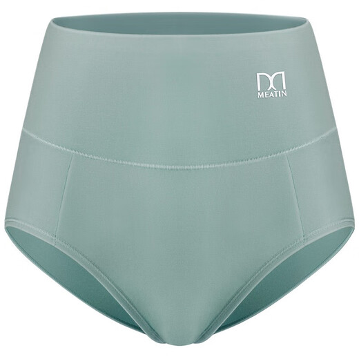 Beautiful and elegant women's underwear mid-waist 100% cotton crotch graphene anti-bacterial tummy-tightening butt-lifting women's seamless triangle shorts mid-waist graphene anti-bacterial (skin+bean+green+card) 4 pieces XL suitable for 105-125 Jin Jin equals 0.5 kg
