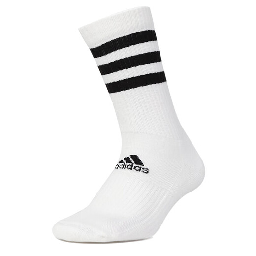 Adidas (adidas) chaussettes masculines et chaussettes féminines automne nouveau produit chaussettes décontractées chaussettes de sport entraînant un entraînement de fitness respirant confortable pour les chaussettes du tube moyen FH6629 FH6628 / White S