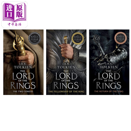 指环王英文版小说 魔戒英文原版 指环王力量之戒电影版三部曲 英文原版 The Lord of the Rings J R R Tolkien