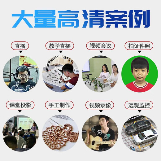 Donut (TTQ) J2 camera desktop laptop HD USB conference teaching camera monitoring wide angle ultra-definition 1080P