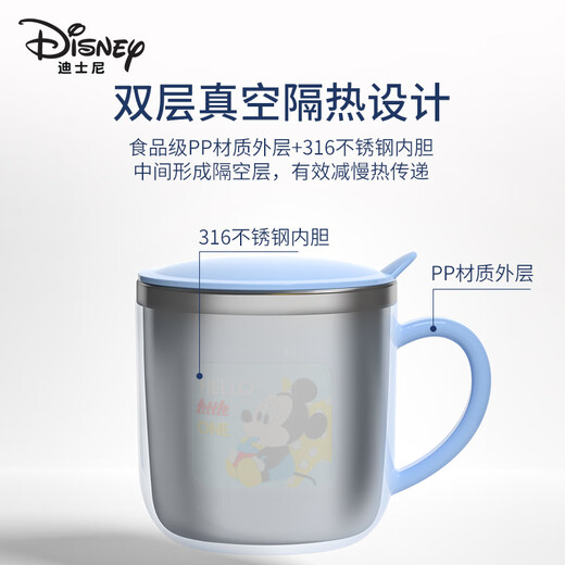 Disney Children's Water Cup Kindergarten Learning Drinking Cup Home Milk Cup with Scale Training Drinking Cup Boys and Girls Coffee Cup