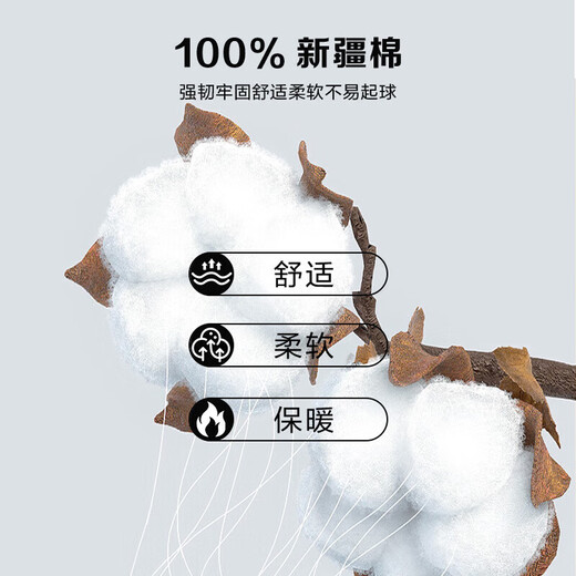 Yiershuang first-class 100% cotton autumn clothes men's warm tops cotton anti-static underwear cotton sweaters autumn and winter