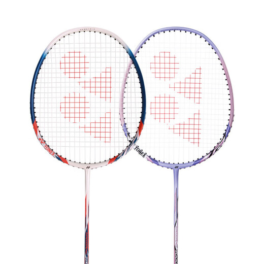 
YONEX YONEX Badminton Racket Sky Axe Carbon Badminton Patch Couple Competition Ultralight Badminton Double Shot NR7000i (White Blue/Lavender) Patch Set