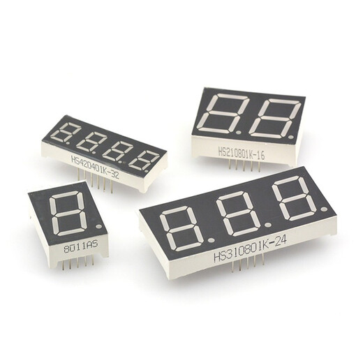 TaoTimeClub digital tube 0.4 inch 0.8 inch 2/3/4 digit common cathode/common anode red highlight digital display tube clock 0.8 inch 1 digit common cathode