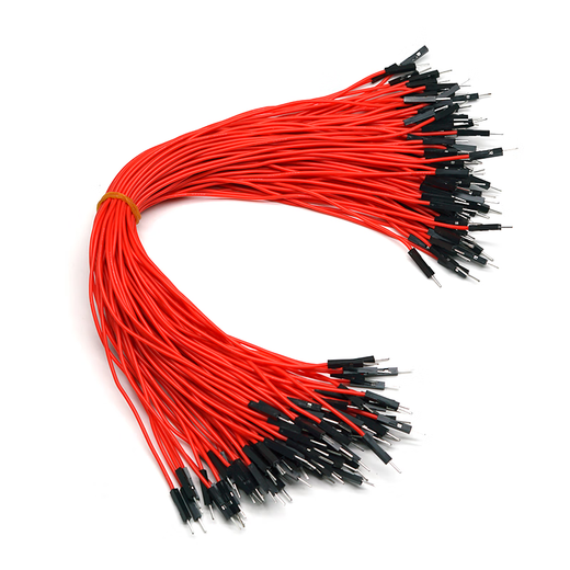 Throwing Stones 1P Rehearsal DuPont Wire 26AWG Silicone Insulated Wire High Temperature Resistant Electronic Wire Experiment Consumables 100 in a Bundle 20cm Wire Length 100/piece Red 30cm Female to Female