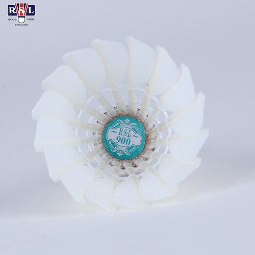 Asia Lion (RSL) badminton RSL10 balle de plumes de canard améliorée 12 pièces/baril, durable et stable, entraînement de compétition plume de canard RSL900 (version améliorée recommandée de la balle n° 10) 1 baril 77 vitesses