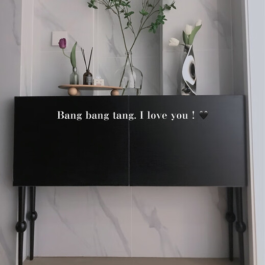 XMSJ Custom Yiibeijia Schrankfüße erhöht und erhöht schwarze Lagerung Massive Holzbeine Tee Tischbeine TV -Schrankbeine Schreibtisch Beine schwarz 4 7373 Hochquadratische Plattenmutter Installation