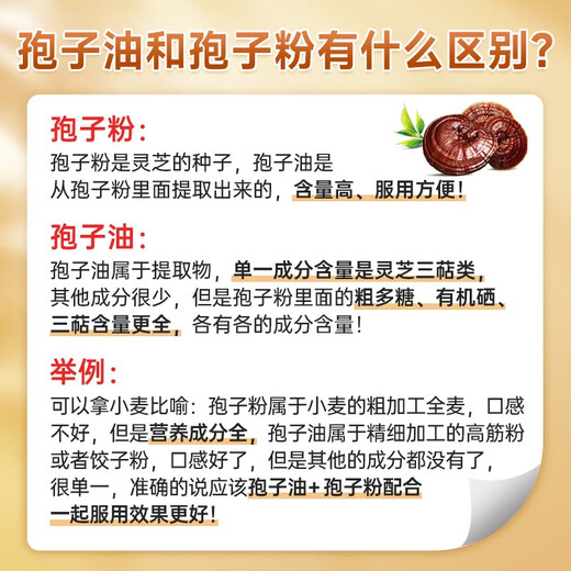 富元康灵芝孢子油软胶囊 破壁灵芝孢子粉萃取 增强免疫力 赤灵芝 高含量 【巩固套餐】100粒*6瓶