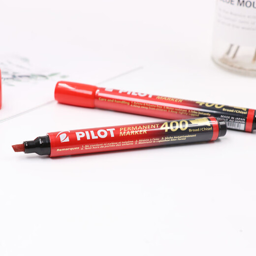 PILOT oil-based marker, cutter type, easy-drying box-head pen, logistics large-character pen SCA-400 red