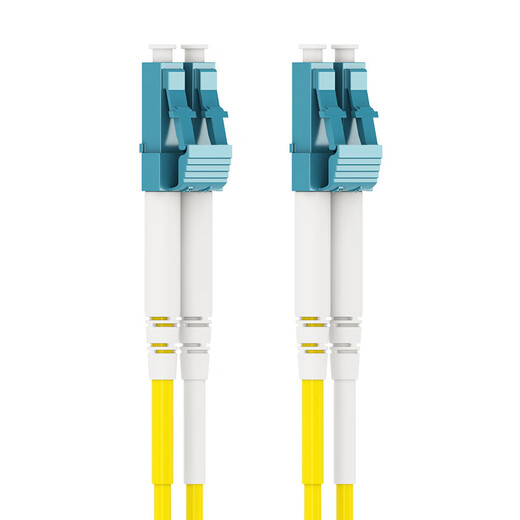 HAILE电信级光纤跳线 LC-LC（UPC）单模双芯万兆OS2双工9/125小方头转小方头Φ2.0跳纤光纤线收发器尾纤 3米
