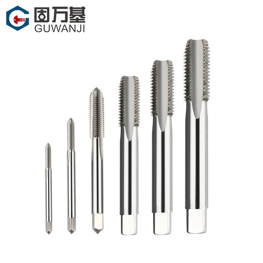 Guwanji high speed steel straight groove tapping machine tapping tap spiral thread fully ground tapping machine tapping tap wrench screw M16x1.5 straight fluting fine thread tap