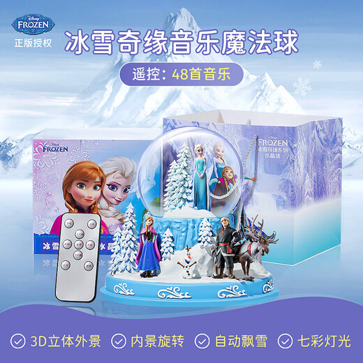 Cool fire crystal ball music box girl birthday gift children 7-14 years old girl daughter Princess Aisha music box