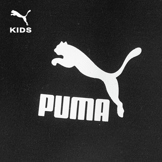 Puma new children's long-sleeved T-shirt half turtleneck stretch black 90001 150