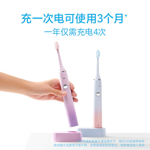 FLYCO Adult Electric Toothbrush, Symphony Series, Couple Model, Intelligent Sonic Vibration Deep Cleaning, Gum Protecting Soft-bristled Toothbrush, Birthday Gift for Boy and Girl, Chinese Valentine's Day, 5 Cleaning Modes | Wireless Charging, FT7105 Romantic Pink