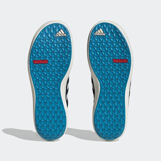 Adidas official men's shoes, new sports shoes, low top shoes, one-piece, lazy shoes, fashionable trendy canvas shoes, casual shoes, sea blue/shelf design 42