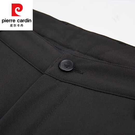 皮尔卡丹（pierre cardin）羽绒裤男外穿休闲裤冬季加厚商务男士西裤中年爸爸装保暖长裤子男 9230黑色 L