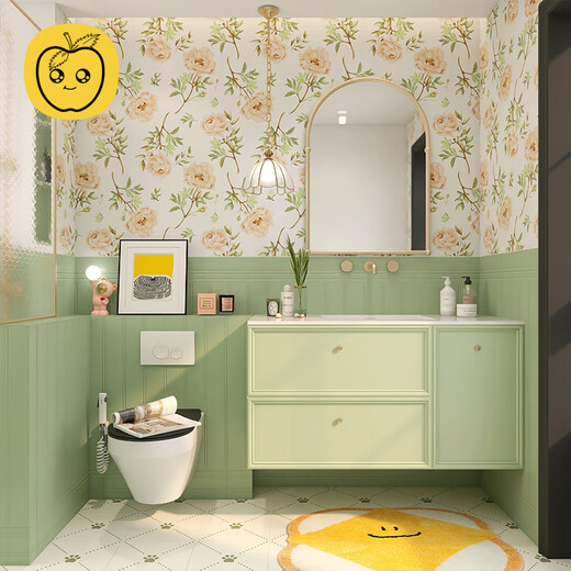 Apple Elf 600x1200 French retro wall skirt ceramic tiles bathroom floral tiles cream kitchen wall tiles balcony floor tiles antique tiles H12001 infinite joint pattern 600*1200