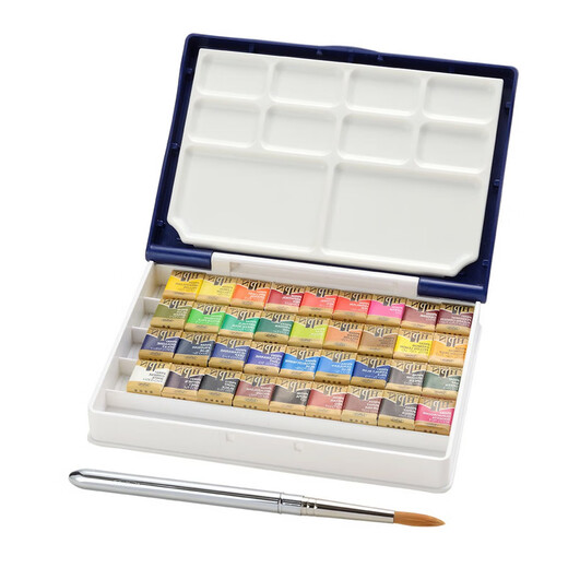 Holbein Holbein Solid Watercolor Pigment 36 Colours (Resin Box) PN698 Artiste au niveau de la peinture professionnelle importée du Japon multicolore