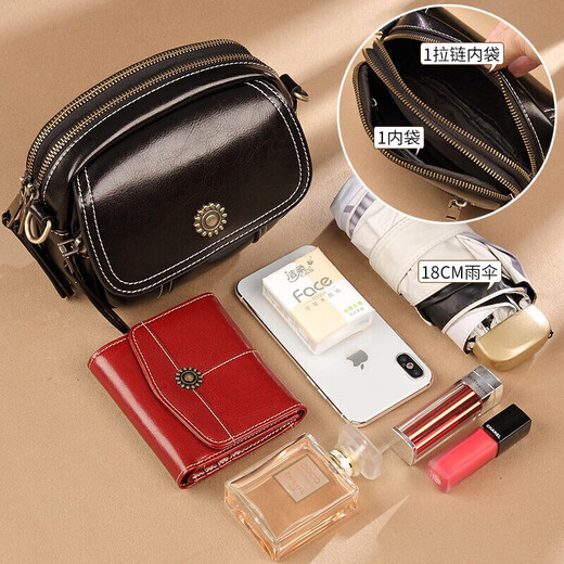 Nalandu Bag Women's Bag Shoulder Bag Small Round Bag Crossbody Bag Light Luxury High-end High-end Sense Gift for Girlfriend's Birthday Gift