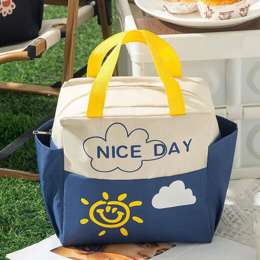 Menging Isolationsbeutel Büro Buntsbox Aufbewahrungstasche Picknicktasche Grundschule Lunchbox Mahlzeit Bag Bento Bag Isolation Box Beutel