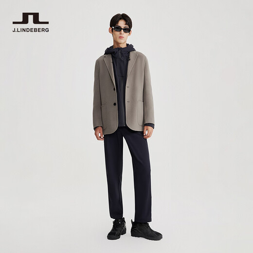 J. Lindeberg Einkaufszentrum Einkaufszentrum Gleicher Stil Frühling und Sommergeschäft pendeln Mode Pure Wollanzug Wolljacke für Männer 522427001 L5o Industrial Grey S