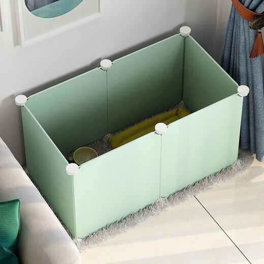 Raft core kitten cage kitten fence dog small dog rabbit indoor home isolation guardrail fence dog fence pet fence anti-jailbreak with top C type 8 pieces 70*35*35 resin paint