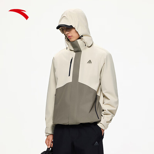 ANTA Water Shell Jacket丨Earth Shell Functional Three-in-One Jacket Jacket Windproof Hiking and Mountaineering Clothing for Men and Women