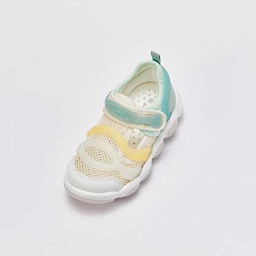 DAVE&BELLA Boys' Sports Shoes Casual Mesh Children's Sandals Baotou Girls Toddler Shoes Baby Shoes Summer Children's Shoes D Style Yellow DB2235089 Size 23