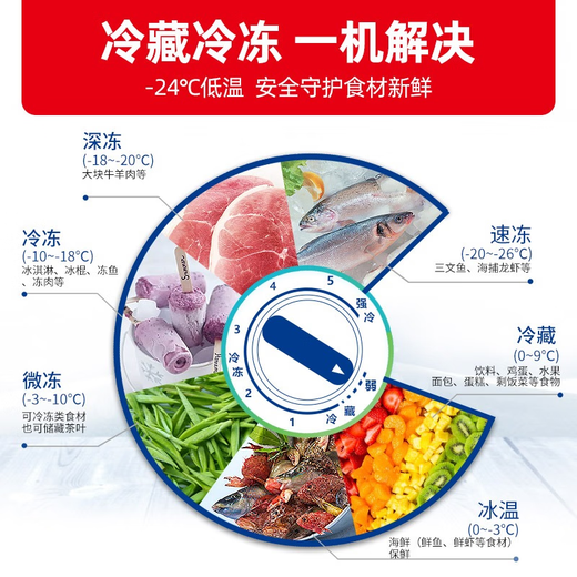 Xingxing (Xingx) Réfrigérateur de congélateur à grande capacité horizontal commercial, réfrigération à la conversion de réfrigération et congélation à haute température, réfrigération à haute efficacité de première efficacité énergétique de premier niveau, magasins, supermarchés, dépistage de la crème glacée [BC-728GE