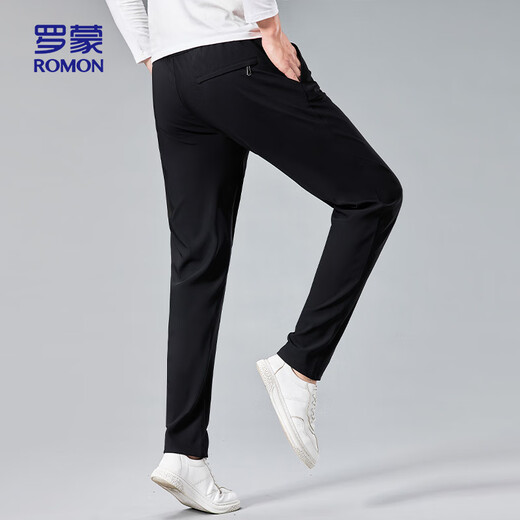 Romon (Romon) Pantalon décontracté élastique à quatre côtés Romon pour hommes et pantalon hétéro 902 des hommes polyvalents 902