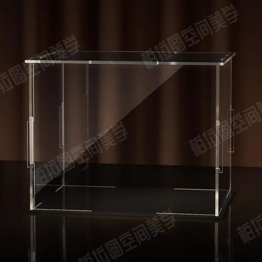 Acrylic board storage display box transparent dustproof Lego ornaments display cabinet Bubble Mart storage box height 20CM exhibition hall standard ultra high definition length/width 30*15CM
