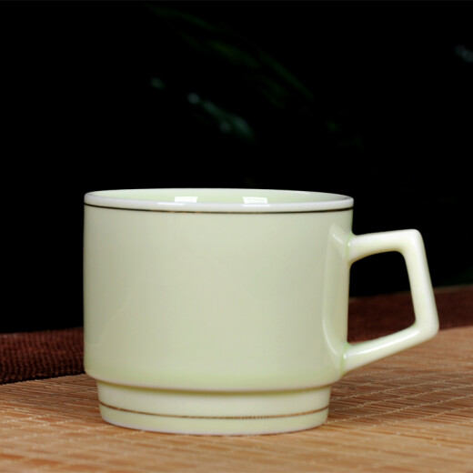 200ml Ceramic Scented Tea Cup Pu'er Tea Cup Celadon Anti-scalding Master Tea Cup Home Drinking Cup Apple Green Magnolia Cup: 200ml